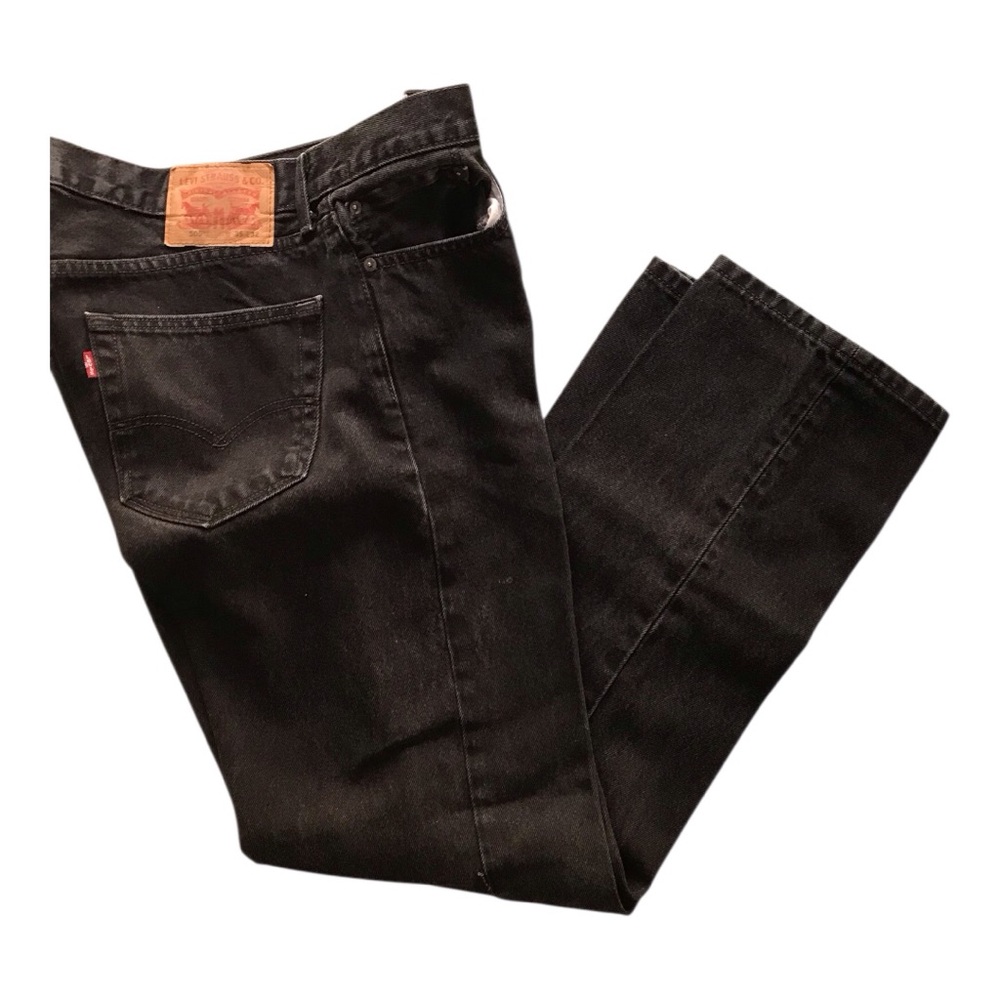 Levi's Mens 505 Non Stretch Straight Leg Black Jean - W35 L32